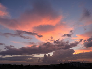 Fototapeta premium sunset in the sky