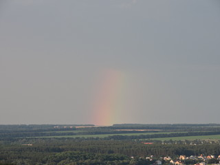 rainbow over fields