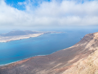 Landscape on island La Grasiosa, Canary Islands