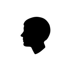 head silhouette isolated