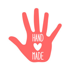 Fototapeta premium Hand made with heart