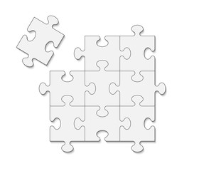 Jigsaw puzzle pieces.