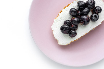 toast bread and different toppings from above