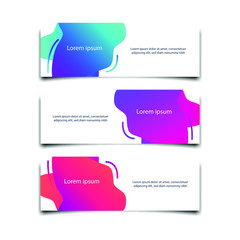 Abstract Web banner design background or header Templates vector illustration