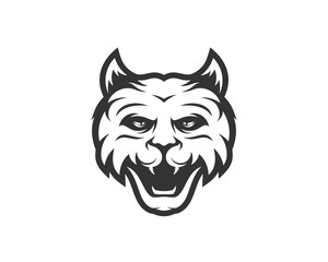 Obraz premium Cat Esport gaming mascot logo template Vector. Modern Head Cat Logo Vector