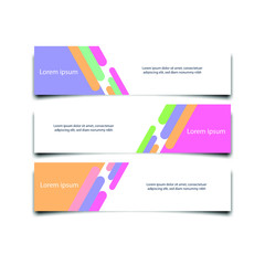 Abstract Web banner design background or header Templates vector illustration