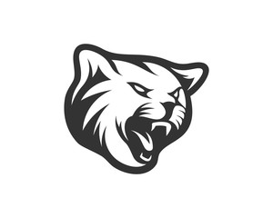Cat Esport gaming mascot logo template Vector. Modern Head Cat Logo Vector