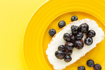 toast bread and different toppings from above