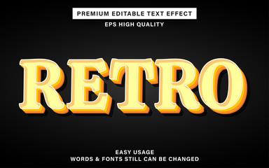 Retro style text effect