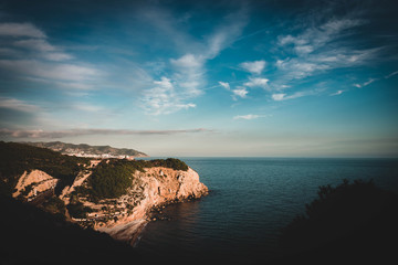 Cliffs on the mediterranean coast