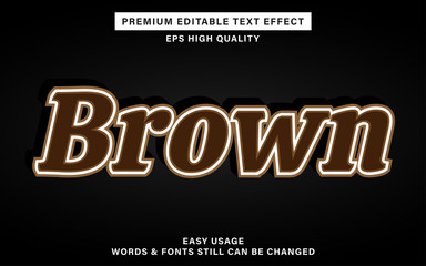 Brown style text effect