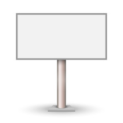 Obraz premium Blank outdoor billboard isolated