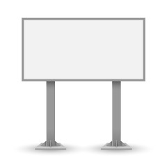Fototapeta premium Blank outdoor billboard isolated