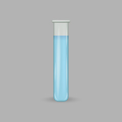 3d realistic laboratory tube