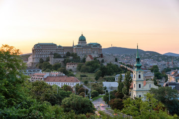 Fototapeta na wymiar Buda Castle in Budapest, Hungary