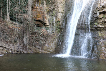 View of waterfall