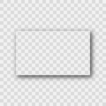 Dark transparent realistic shadow