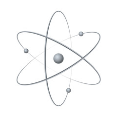 Atom orbit symbol icon - obrazy, fototapety, plakaty