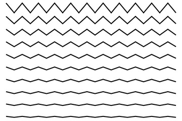 Wave line zigzag