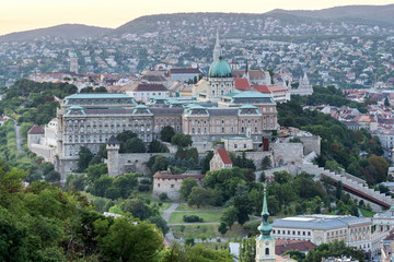 Naklejka premium Buda Castle in Budapest, Hungary