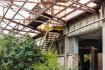 Details of an old abandoned factory