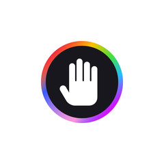Fototapeta na wymiar Hand - App Icon
