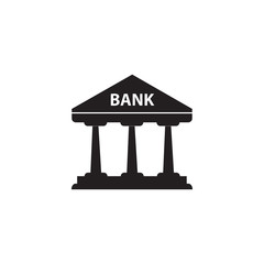 bank office building icon logo design vector template EPS 10