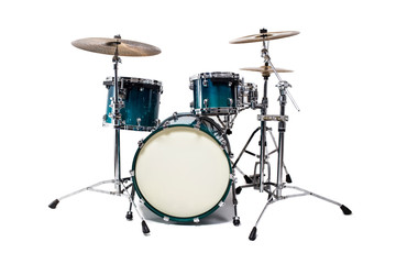 Drum kit isolated on white background