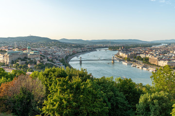 Budapest, Hungary cityscape and urban skyline