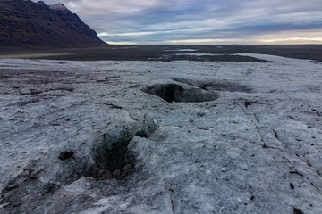 Glacier walk in Vatnajökull glacier (Iceland)