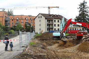 Auf der Baustelle