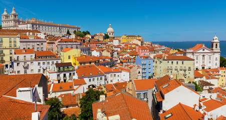 Fototapeta na wymiar Lisbon cityscape, view of the old town Alfama, Portugal