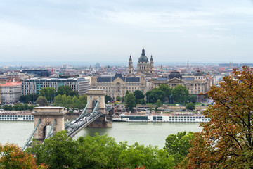 Fototapeta na wymiar Budapest, Hungary cityscape and urban skyline