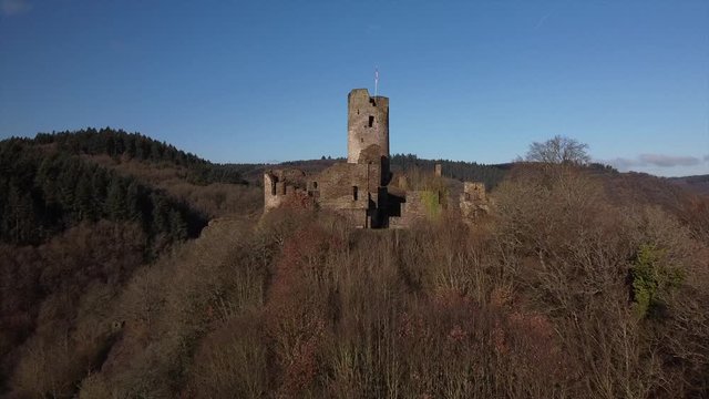 Winneburg Ruine bei Cochem, Moseltal, Rheinland-Pfalz, Deutschland