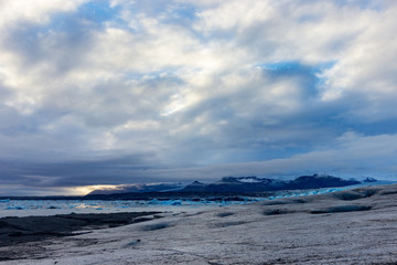 Glacier walk in Vatnajökull glacier (Iceland)