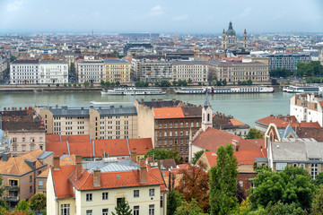 Obraz premium Budapest, Hungary cityscape and urban skyline