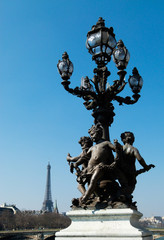 Obraz premium iron sculpture in lamp post
