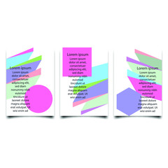 Modern abstract design templates. pastel color magazine covers, wedding invitations, flyers, newsletter, poster, greeting cards, packaging and branding design