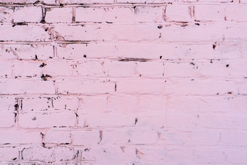 Texture of pink brick wall