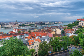 Fototapeta na wymiar Budapest, Hungary cityscape and urban view