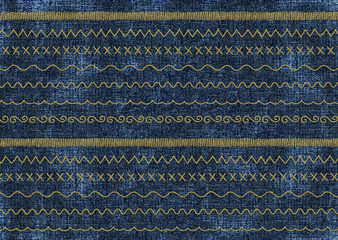  3d embroidery border pattern design