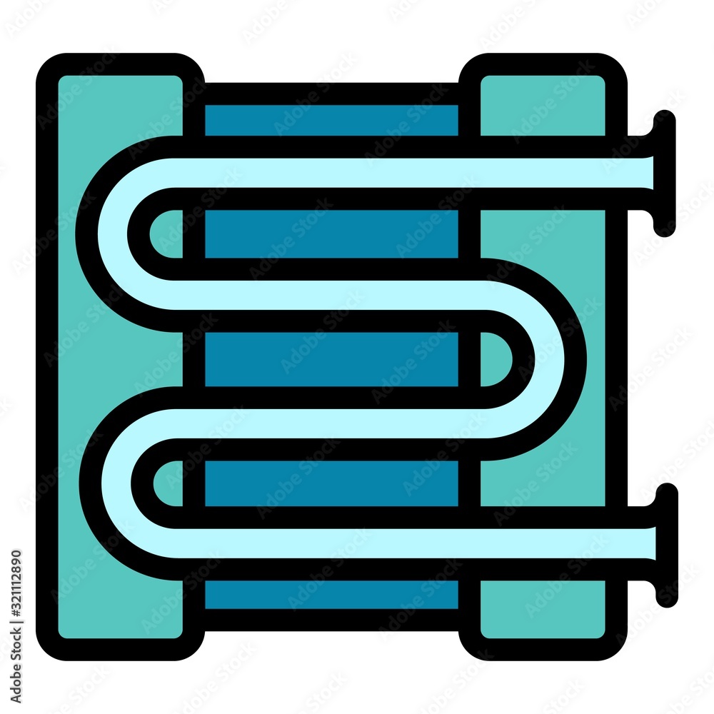 Poster conditioner pipe icon. outline conditioner pipe vector icon for web design isolated on white backgro