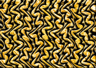 3d golden pattern