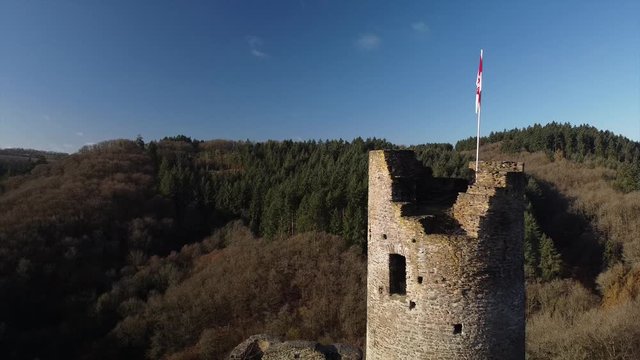 Winneburg Ruine bei Cochem, Moseltal, Rheinland-Pfalz, Deutschland