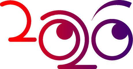 Year 2020 Typography