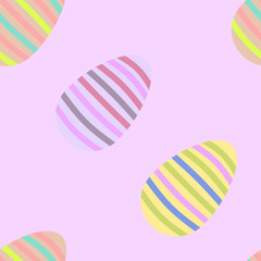 Tileable easter egg pattern - colorful vector image