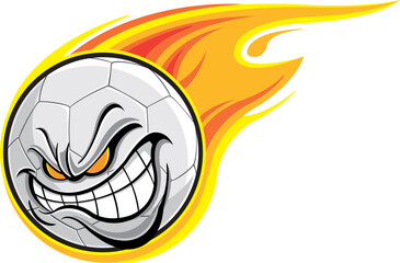 Angry soccer ball