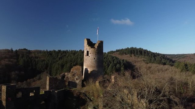 Winneburg Ruine bei Cochem, Moseltal, Rheinland-Pfalz, Deutschland