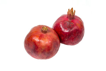 Red Garnet fruit on white. Isolated object for design layouts