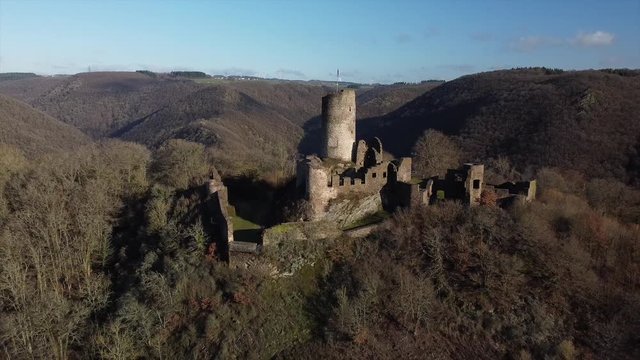 Winneburg Ruine bei Cochem, Moseltal, Rheinland-Pfalz, Deutschland
